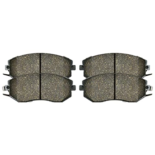 image for AutoShack Front and Rear Drilled and Slotted Brake Rotors Black and Ce