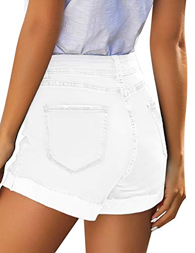 Image of MODARANI Denim Shorts for Women Distressed Jean Shorts Ripped Summer Hot Short