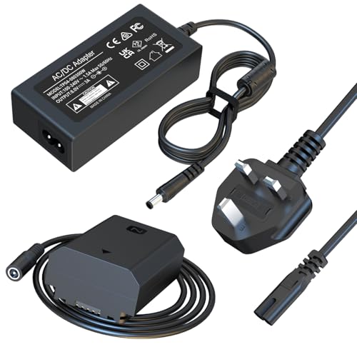 HYCTP NP-FZ100 AC power supply adapter NP FZ100coupling dummy battery kit, For Sony Alpha A7 III A7 IV A7R III A7R IV A7C 1A A6600 A7III A7IV A7SIII A7RIII A7RIV A9II A9R A9S A73 A74 A7R3 A7R4 Cameras