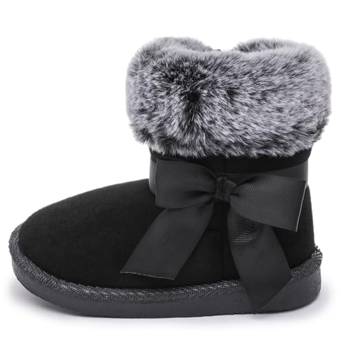 Image of Femizee Girls Boys Warm Winter Boots Kids Outdoor Snow Boots(Toddler /Little Kid)