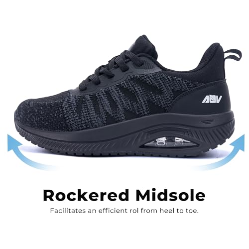 Image of QAUPPE Womens Walking Shoes with Arch Support Athletic Orthotic Sneakers for Women Foot Pain Relief