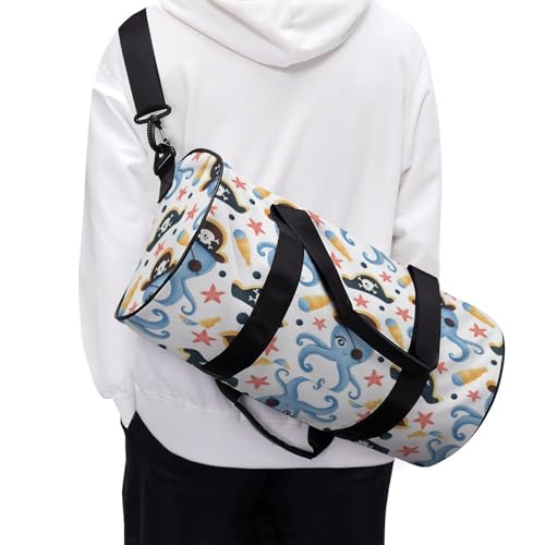 Duffel bag tête de mort pieuvre compact pour éviter l'encombrement - 6