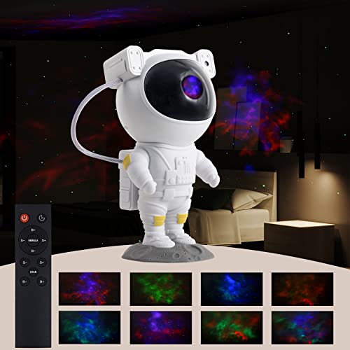 Astronaut Galaxy Projector Light Star Projector Night Light with Starry Lamp with Timer and Remote Control 360Â°Adjustable Starry Sky Projector and Ceiling Nebula Cool Stuff for Your Room