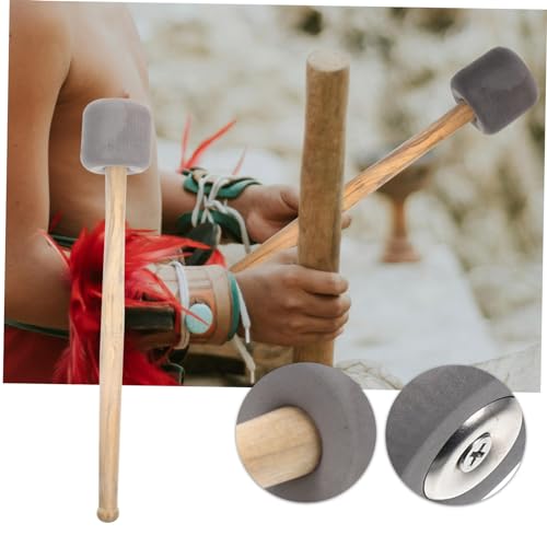 Baqueta de madera ergonómica para bombo color gris miniatura 5