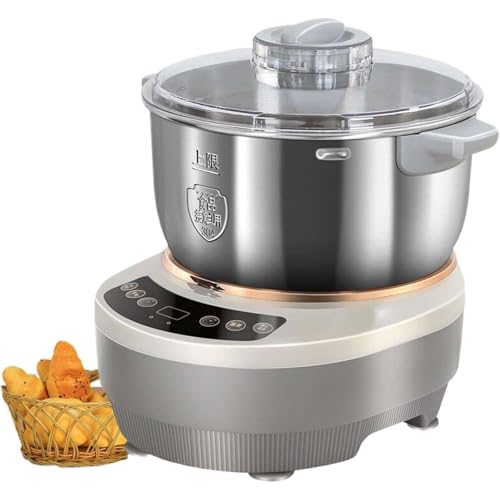 EXSHUING Automática Amasadora Con Fermentación, Amasadora Eléctrica Para Pan, Capacidad De 5 L/5.3 Qt Y 7 L/7.4 Qt, Control Táctil, Para Pizza Y Pan Artesanal Sin Esfuerzo(7L)