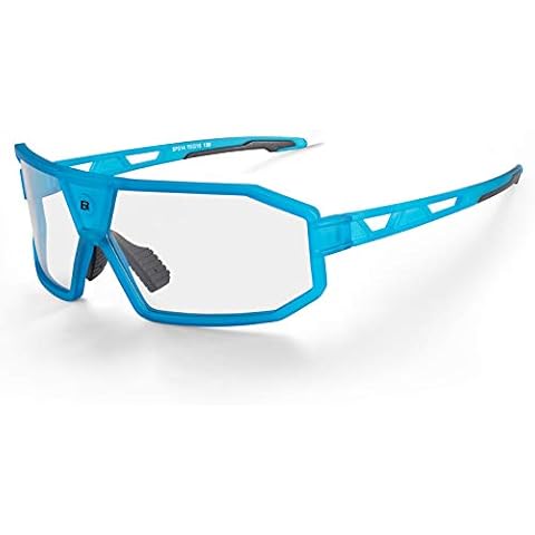 ROCKBROS Photochrome Brile Fahrradbrille HD Sonnenbrille Photochromatisch Sportbrille Herren Damen Cover