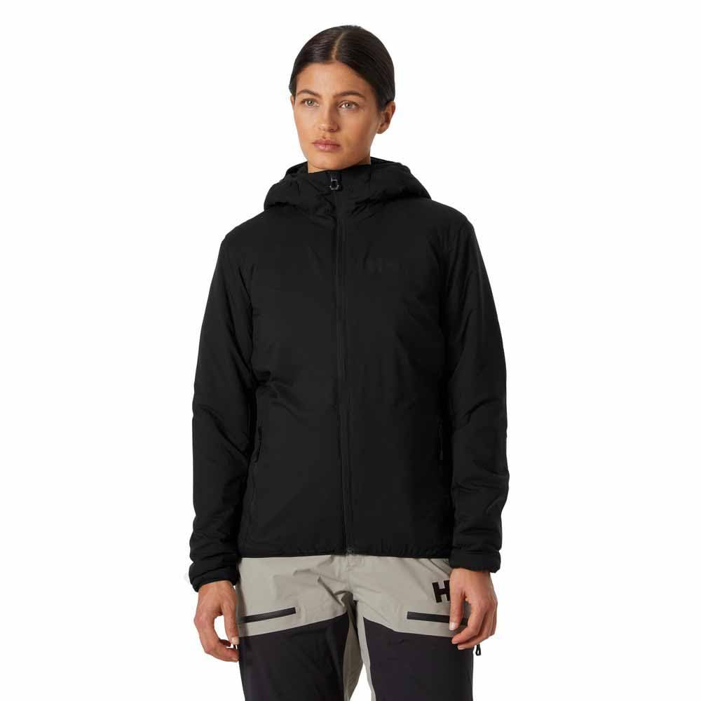 Helly Hansen Womens W Verglas Hooded Insulator, Black, XL