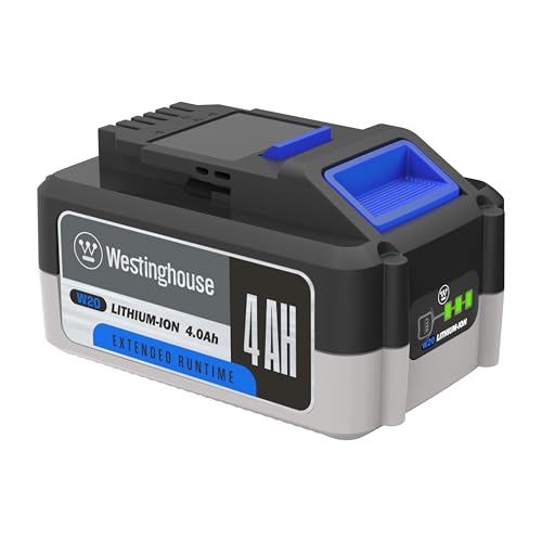 Westinghouse W20V4AH 20 Volt 4AH Lithium-ion Battery, Compatible with All 20V Cordless Lawn Tools (WLB 20V, WST 20V, WHT 20V, WMow18 40V)