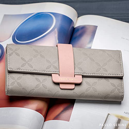 PAULO SERINI® Wallet Women - Womens Wallet with Coin Purse - Card Holder 9 Cards - Wristlet - Vegan Wallets for Women - Birthday Gifts for Women - Billeteras de Mujer - 9 colors2