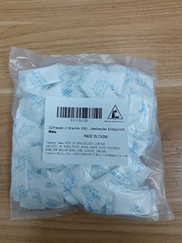 O2Frepak 2 Gram(250Packs) Food Grade Moisture Absorber Silica Gel Desiccant Packets For Storage,Desiccant Silica Gel Packs Food Safe For Moisture #TOP1
