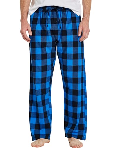 CYZ Men's 100% Cotton Super Soft Flannel Plaid Pajama Pants,F23015,XX-Large
