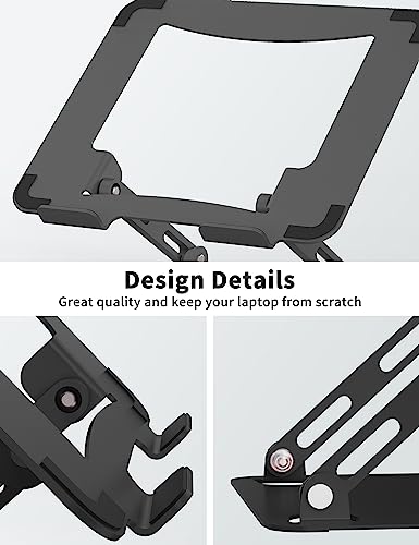 Support portable réglable SOUNDANCE pour le télétravail sur bureau noir