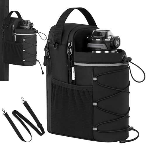 Magnetic Gym Bag with Storage Pockets & Bottle Holder, Lightweight Sports Organizer with Detachable Shoulder Strap, Fitness Bag for Gym, Training, Travel & Home Gym, Durable Strong Magnets Design