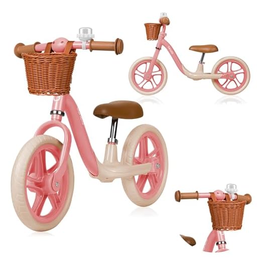 LIONELO ALEX PLUS Bicicleta sin Pedales para Niños hasta 30 kg, a partir de 3 años, Ruedas de Espuma EVA 30,5 cm, Reposapiés Cesta y Ajuste del Asiento y Manillar, Manija Antideslizante, Ligera 3,4 kg