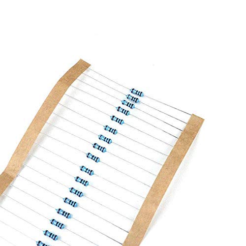 Image of BRANDED Carbon Film Resistor 1 /4 watt 4 Band Tolerance 5% - Total 100pcs Value (1 Ohms)