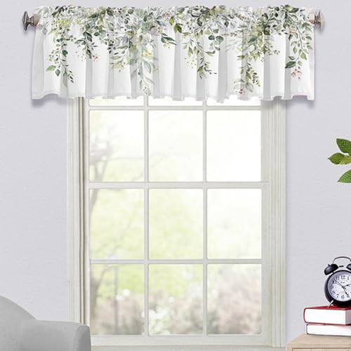 La Mejor Lista de Cenefas Top 5. 43 Pesoncarl Cuchas de la Cocina 54 '' W x 18 '' l Cortinas de Cenefa, decoración de Bolsillo de la Barra de protección de la privacidad, Hoja, Cortinas de Ventana de Cocina sobre...