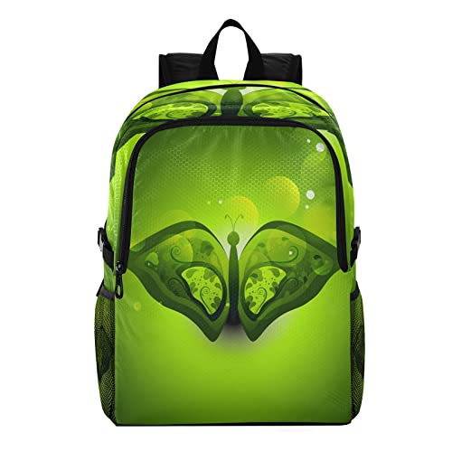 Sac à dos étanche pliable vert papillon pour protéger les affaires de voyage