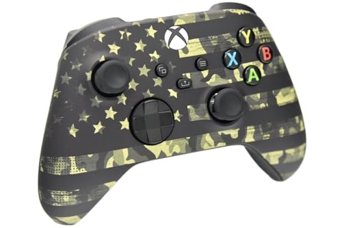 Image of Wireless Custom Controller Compatible with PC, Windows 10+, Series X /S & One (Series X /S Camo Flag)