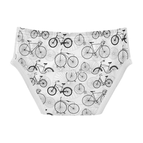 Boys' Exclusive Briefs Toddler Underwear 95% Combed Cotton Boxerbriefs 2T Bicycle Pattern 712