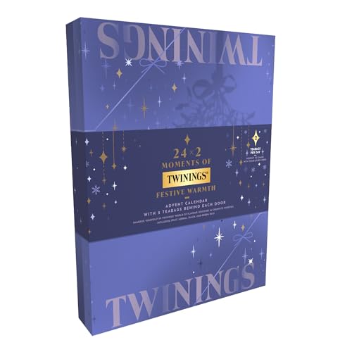 Twinings Tee Adventskalender LIMITED EDITION mit 48 x Teebeuteln (2 je Sorte) - Weihnachtskalender für Kinder, Frauen und Männer mit hochwertiger Teevariation