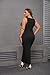 YeGine Women Plus Size Sleeveless Bodycon Maxi Dresses Sexy Slim Tank Dresses Black 3XL