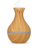 ✿ Regalos perfectos: el difusor de aceite esencial de aromaterapia presenta un grano de madera super moderno, como una pieza decorativa. Es una buena opción usar este encantador difusor como regalo para sus amigos y familiares.