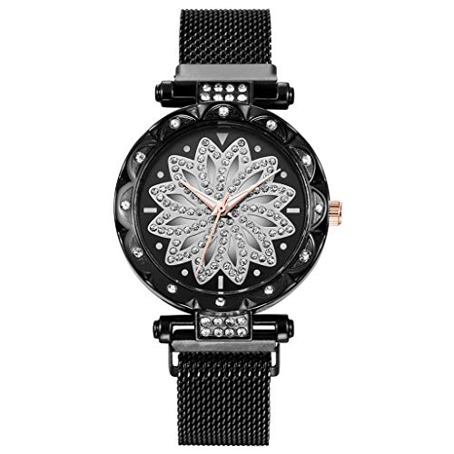 Spessore quadrante: 10 mm. Orologi da polso al quarzo da donna orologi da donna orologio da donna orologi antichi da uomo, Nero , misura unica