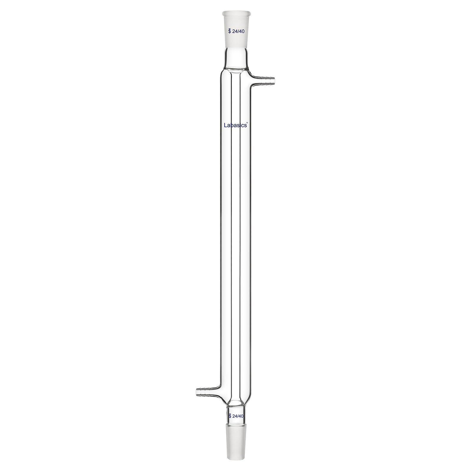 Labasics Borosilicate Verre Condenseur Liebig avec 24/40 Joint et 400mm Veste Longueur, Laboratoire Condenseur en Verre Glass Condenser