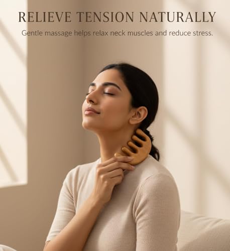Image of 1Pcs,Wooden Head Massager Comb for Hair Growth - Natural Wood Wide Tooth Hair Comb with Scalp Stimulating Massage Teeth - Anti Static, Detangling & Frizz Control Wooden Comb for Men & Women. (Wooden Scalp Massager)