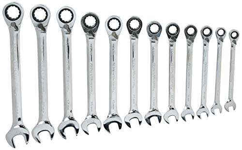 Buy 1 get 1 GEARWRENCH 12 Pc. 12 Pt. Reversible Ratcheting Combination Wrench Set, Metric - 9620N