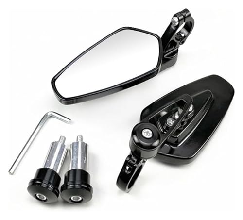 Espejos de motocicleta retrovisor de 360 grados y aluminio para manillar de bicicleta