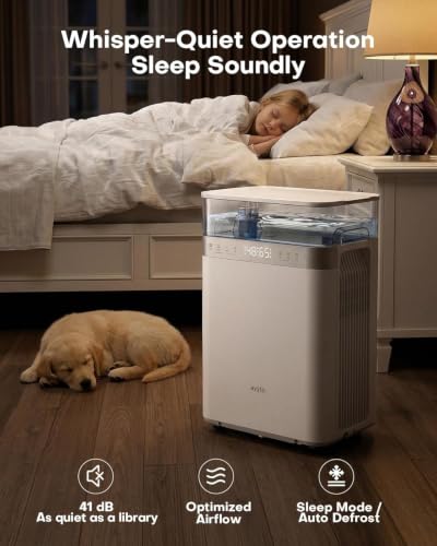 Image of avylo 5000 Sq.Ft Energy Star Most Efficient 2025 Dehumidifier, Max 90 Pint /Day, Top Mounted 2.11Gal Tank, Auto Defrost, White Dehumidifier with Pump and Drain Hose for Basement, Home, Bedroom,Bathroom