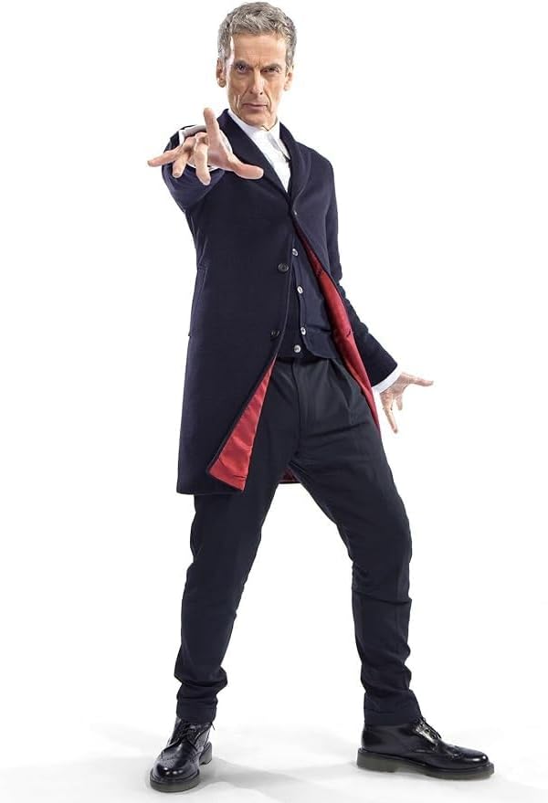 A&M ExpressMen's Dr Who Long Wool Costume Coat 12 Series Velvet Trench Coat Traveller Cotton Coat Collection For Men