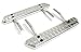 Integy RC Model C25165SILVER Billet Machined Realistic Side Step for SCX-10, Dingo, Honcho & JP