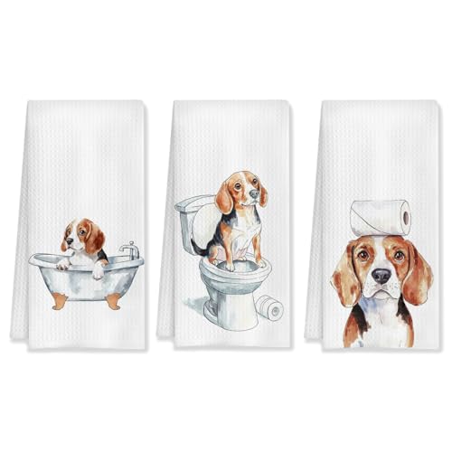 Funny German Shepherd Bathroom Hand Towels Set of 3, German Shepherd Decor Hand Towels for Bathroom, German Shepherd Gifts for Women Men, Gifts for German Shepherd Lovers Owners, 16x24 Inch