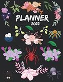 Spiders Gifts 2022: Planner Spiders Themed Monthly 1 Year: 2022 Planner Calendar Daily Agenda & Simple Jan 01 - Dec 31, 24 Months, Schedule Organizer ... Halloween & Easter Sunday | Owners & Lovers)