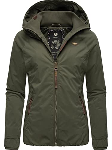Ragwear Damen Winterjacke warmer Kurzmantel mit Kapuze Dizzie Winter Intl...