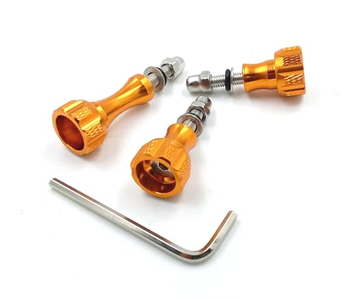 Tornillos de aluminio para trípode que evitan caídas de cámaras GoPro Hero y Campark 3