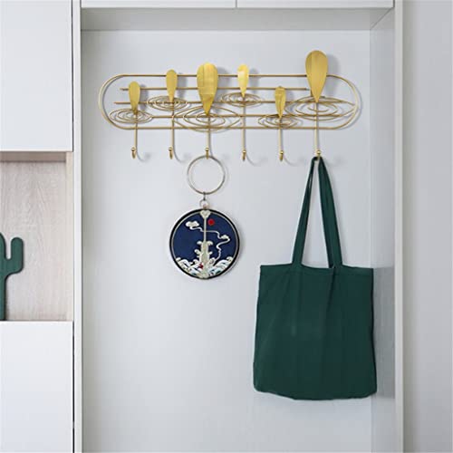 Midfgu Creative Wrought Iron Hook Entrance Hallway Coat Hook Raindrop Hanger Decoration Coat Hook Key Hook (Color : Gray, Size : 78Cm) #TOP16