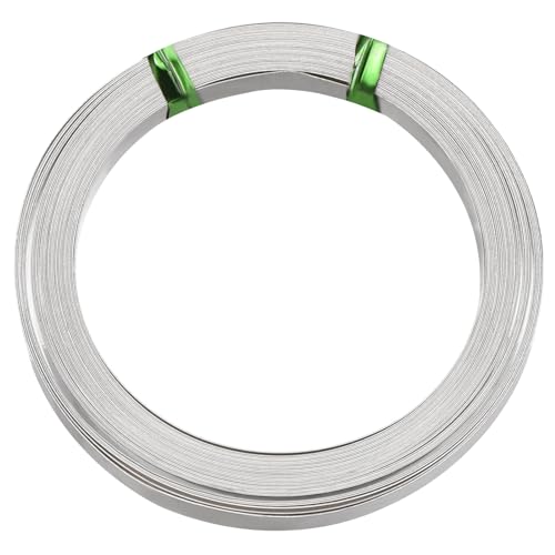 Fil plat en nickel argenté pliable 32Gauge pour bijoux et jardin