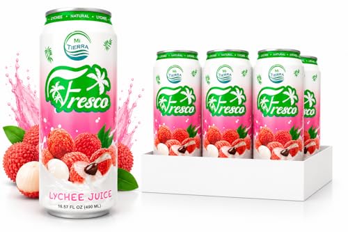 Mi Tierra - Natural Juices 16.57oz - Lychee - Pack of 6