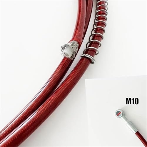 Flexible de frein 220 cm avec raccord banjo AN3 10 mm orientable 28°
