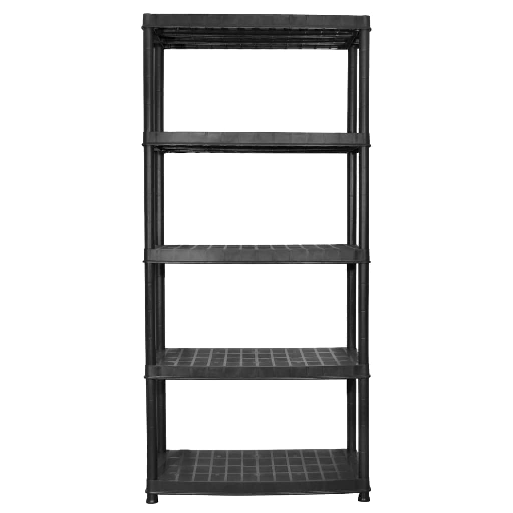 Scaffale In Metallo Relaxdays 183x91x46 Cm – 5 Ripiani In MDF, Portata 1800 Kg Totali, Regolabile, Sistema A Incastro, Per Garage E Dispensa