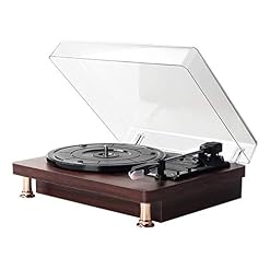 NAMSAR Record Player Portable Bluetooth Vinyle et Turntable Encodeur numérique intégré stéréo Haut-Parleur et la Courroie d’entraînement 3 Vitesse 33/45/78 RPM Bois Naturel - Les Beatles, Paul McCartney, John Lennon, RIngo Starr, George Harrison