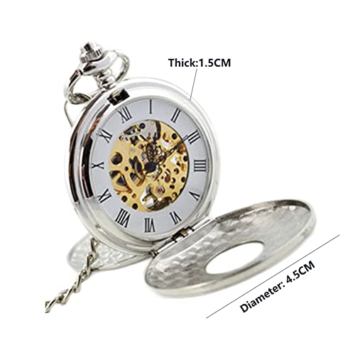 Reloj de bolsillo para hombre vintage con estuche clásico ideal para regalar 3