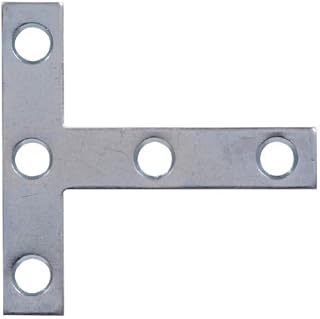 The Hillman Group 851711 3 x 3-Inch T-Plate, Zinc Plated (2)