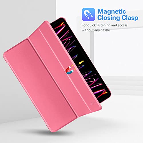 ProCase Smart Case for iPad Pro 12.9 2022/2021/2020/2018, Slim Stand Hard Back Shell Smart Cover for iPad Pro 12.9" 6th Gen/5th Gen/4th Gen/3rd Gen -Melonpink by ProCase - Image 9