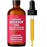 Pomberries Organic Rosehip Seed Oil – 100% Pure Cold-Pressed & Unrefined Rose Hip Oil for Hair & Skin Care, Hydrating Rosehip Face Oil for Daily Use – 4 fl oz