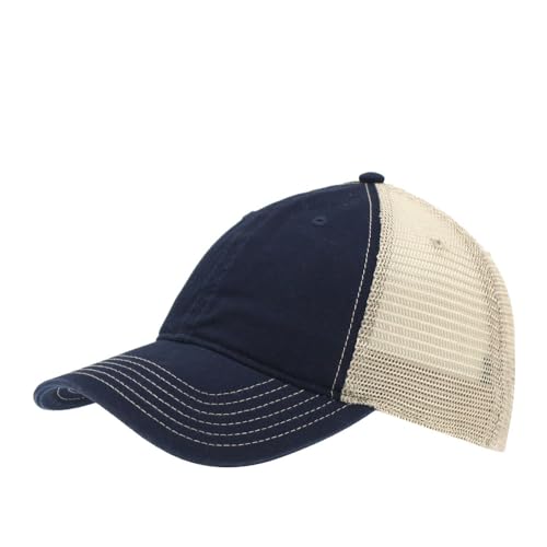 Image of The Vintage Year Washed Cotton Unstructured Soft Mesh Adjustable Trucker Baseball Cap