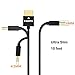 PERLESMITH Ultra Slim HDMI Cable - High Speed and Flexible - 10 feet 1 Pack with Ethernet, Audio Return - 1080p - for HD TV, DVD Blu-ray Players, Xbox